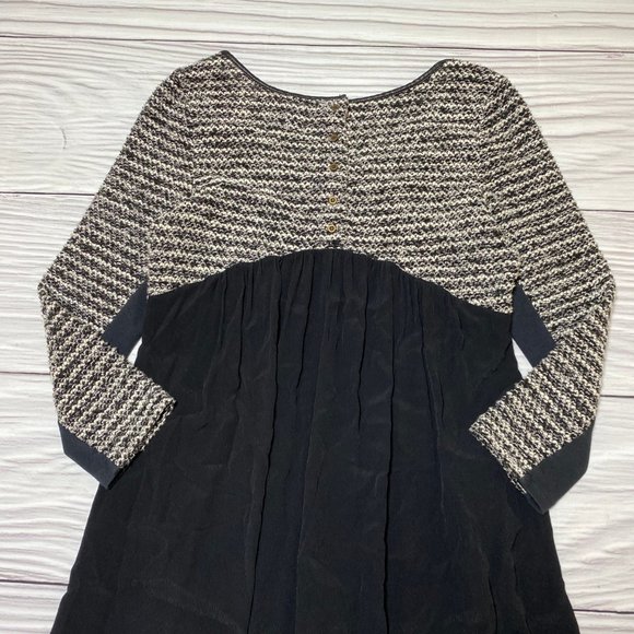 Anthropologie Maeve Contrast Panel Tweed Dress - Picture 15 of 16